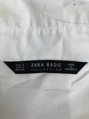 ZARA BASIC/ザラベーシック/シャツ/ブラウス/トップス/ホワイト/S