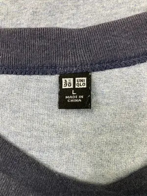 UNIQLO/ユニクロ/Tシャツ/カットソー/トップス/グレー/L
