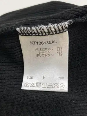 Adoon plain/アドーンプレーン/Tシャツ/カットソー/トップス/ブラック/F
