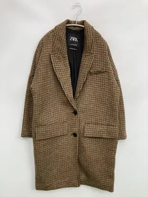 ZARA/ザラ/チェスターコート/ジャケット/アウター/ブラウン/USA S