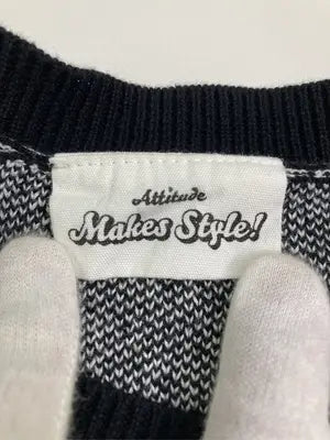 Attitude makes style!/アティチュードメイクススタイル/ノースリーブ/トップス/ブラック/Free