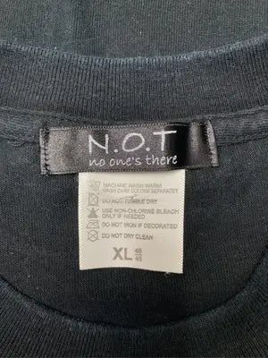 n.o.t./ノット/Tシャツ/カットソー/トップス/ブラック/XL