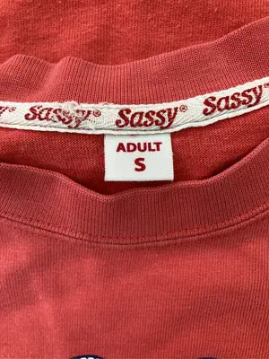 sassy/Tシャツ/カットソー/トップス/レッド/S