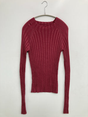 MOUSSY/マウジー/ニット/セーター/トップス/レッド/FREE