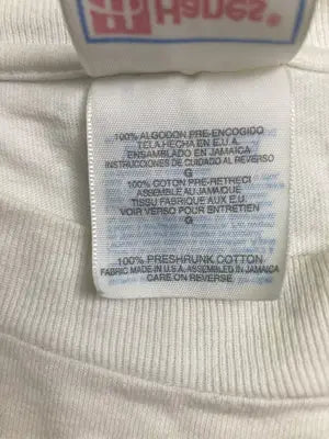 Hanes/ヘインズ/Tシャツ/カットソー/トップス/ホワイト/L