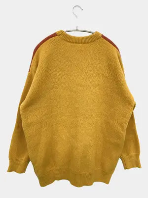 HOOK/フック/ニット/セーター/トップス/イエロー/2XL