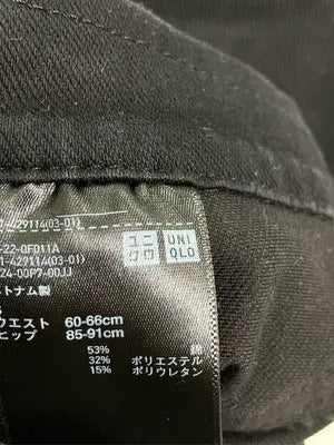 UNIQLO/ユニクロ/デニムパンツ/パンツ/ブラック/S