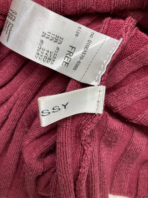 MOUSSY/マウジー/ニット/セーター/トップス/レッド/FREE