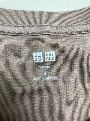 UNIQLO/ユニクロ/Tシャツ/カットソー/トップス/ベージュ/M