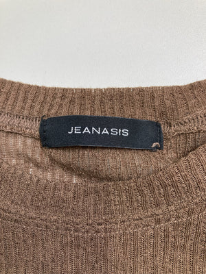 JEANASIS/ジーナシス/ニット/セーター/トップス/ブラウン/F