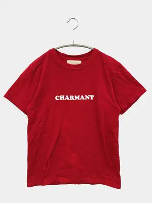 CHARMANT/Tシャツ/カットソー/トップス/レッド/FREE