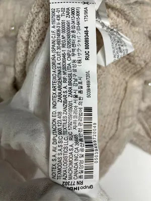 ZARA/ザラ/ニット/セーター/トップス/ベージュ/USA L