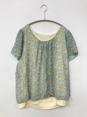 Tシャツ/カットソー/トップス/ライトグリーン/LL