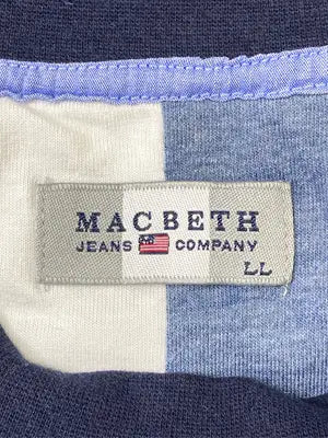 MACBETH/マクベス/Tシャツ/カットソー/トップス/ネイビー/LL