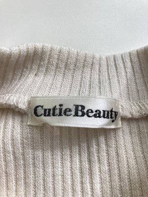 Cutie Beauty/キューティービューティー/ニット/セーター/トップス/アイボリー/M