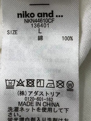 niko and .../ニコアンド/Tシャツ/カットソー/トップス/ホワイト/L