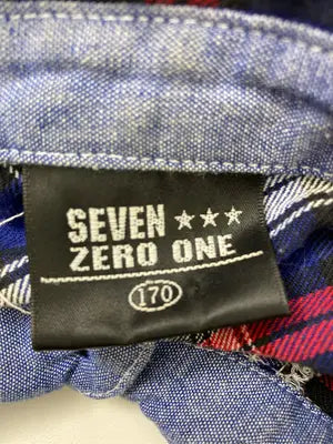 SEVEN ZERO ONE/シャツ/ブラウス/トップス/ネイビー/170