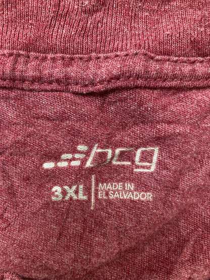 bcg/Tシャツ/カットソー/トップス/レッド/3XL
