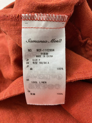 Samansa Mos2/サマンサモスモス/パンツドレス/ワンピース/ドレス/オレンジ/F