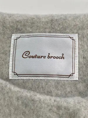 Couture brooch/クチュールブローチ/ノーカラージャケット/ジャケット/アウター/ベージュ