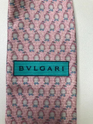 BVLGARI/ネクタイ/ファッション雑貨/ピンク