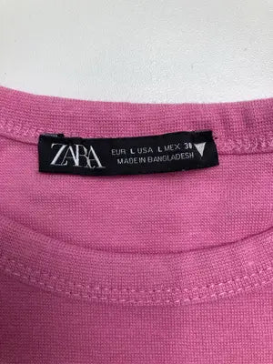 ZARA/ザラ/Tシャツ/カットソー/トップス/ピンク/L