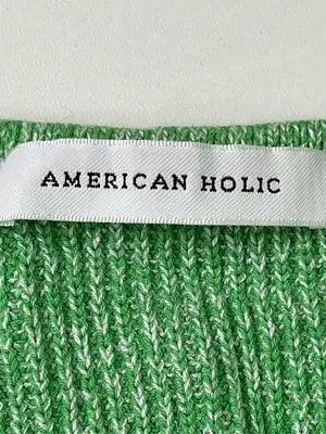 AMERICAN HOLIC/アメリカンホリック/ニット/セーター/トップス/グリーン/M