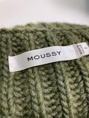 MOUSSY/マウジー/ニット/セーター/トップス/カーキ/160/80