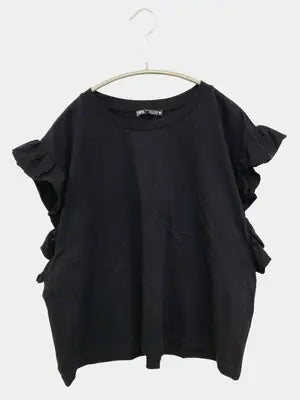 ZARA/ザラ/Tシャツ/カットソー/トップス/ブラック/EUR L