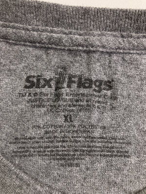 Six Flags/Tシャツ/カットソー/トップス/グレー/XL