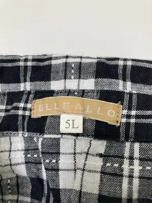 ELLEALLO/Tシャツ/カットソー/トップス/ブラック/5L