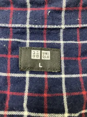 UNIQLO/ユニクロ/シャツ/ブラウス/トップス/ネイビー/L