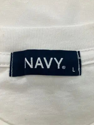 NAVY/ネイビー/Tシャツ/カットソー/トップス/ホワイト/L