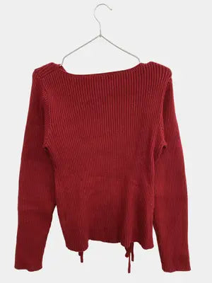 Adoon plain/アドーンプレーン/ニット/セーター/トップス/レッド/F