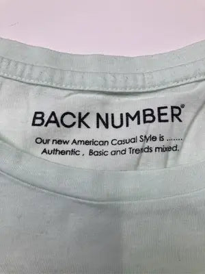 BACK NUMBER/バックナンバー/Tシャツ/カットソー/トップス/ライトグリーン/L