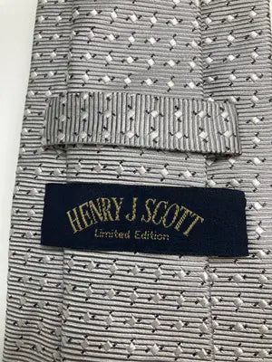 HENRY J SCOTT/ネクタイ/ファッション雑貨/シルバー