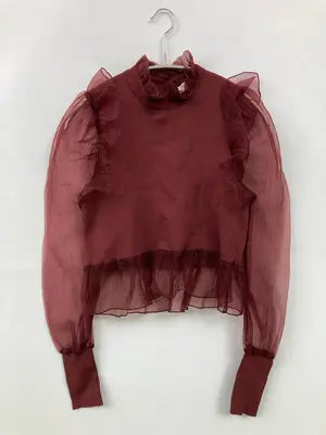 ZARA/ザラ/シャツ/ブラウス/トップス/レッド/S