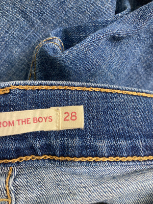 デニムパンツ/パンツ/ブルー/28