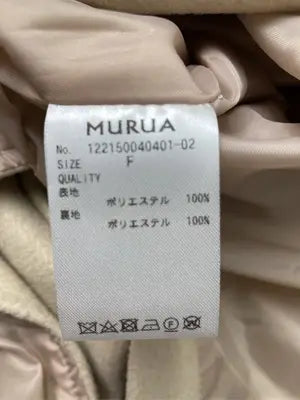 MURUA/ムルーア/チェスターコート/ジャケット/アウター/ベージュ/F