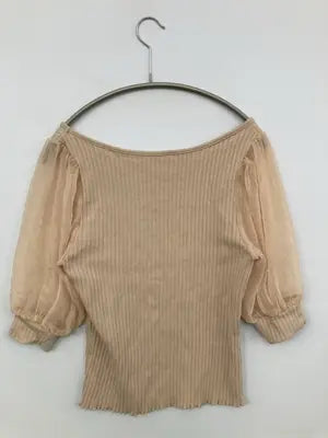 twocolon/Tシャツ/カットソー/トップス/ベージュ/M
