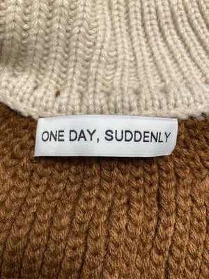ONE DAY,SUDDENLY/ニット/セーター/トップス/ブラウン