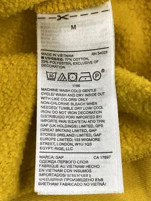 GAP/ギャップ/スウェット/トップス/イエロー/M