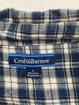 croft&barrow/クラフトアンドバロー/シャツ/ブラウス/トップス/ネイビー/L