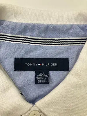 TOMMY HILFIGER/トミーヒルフィガー/ポロシャツ/トップス/ホワイト/L