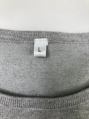 ニット/セーター/トップス/グレー/L
