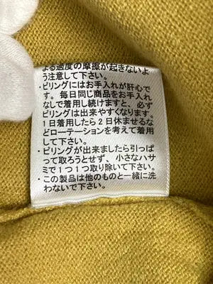 CINEMA CLUB/シネマクラブ/ニット/セーター/トップス/イエロー/L