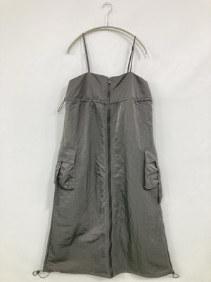 ZARA/ザラ/チューブトップ/トップス/グレー/M