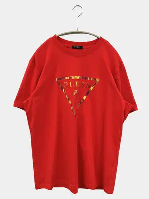 GUESS/ゲス/Tシャツ/カットソー/トップス/レッド/XL