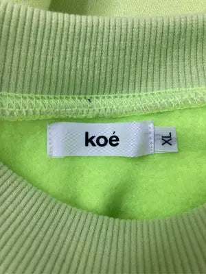 koe/コエ/スウェット/トップス/ライトグリーン/XL