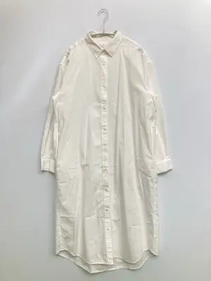 無印良品/ムジルシリョウヒン/シャツワンピース/ワンピース/ドレス/ホワイト/M